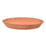 PLATO BASE DE BARRO 13 " ANTIDERRAME PARA INTERIOR Y EXTERIOR