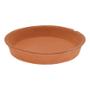 PLATO BASE DE BARRO TERRACOTA 6 " PARA INTERIOR Y EXTERIOR