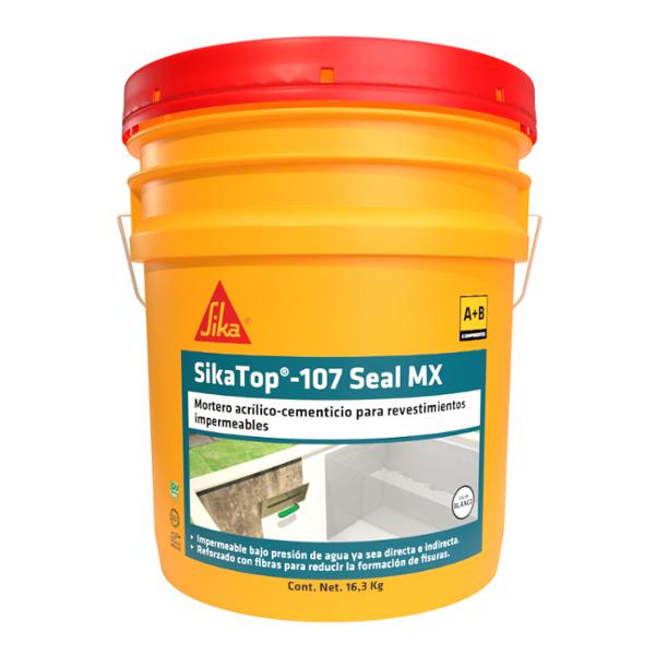 MORTERO CEMENTICIO/ACRÍLICO PARA REVESTIMIENTOS IMPERMEABLES BLANCO DE 16.3 KILOGRAMOS