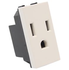 CONTACTO DE 1 MÓDULO BLANCO