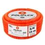POLIFLEX NARANJA 3/4" ROLLO 15M