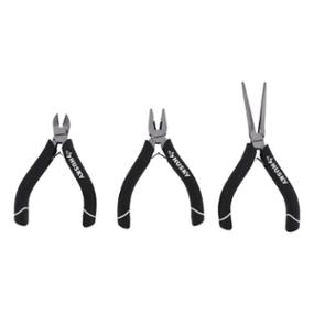 JUEGO DE MINI PINZAS ACERO 3 PIEZAS PARA ELECTRICIDAD Y CORTE