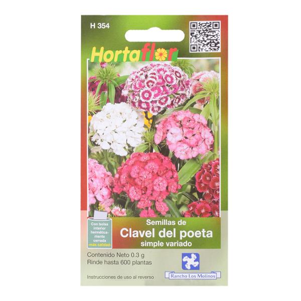 SEMILLAS DE CLAVEL DEL POETA 0.3 GR MULTICOLOR HORTAFLOR