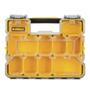 ORGANIZADOR PARA HERRAMIENTAS PORTATIL CON 10 COMPARTIMENTOS DE PLASTICO CON TAPA TRANSPARENTE