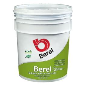 Sellador Berel Green 590 Acrílico Interior/Exterior 19L Color Blanco