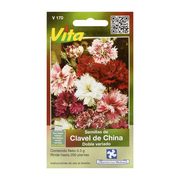 SEMILLAS DE CLAVEL DE CHINA 0.3 GR MULTICOLOR VÍTA