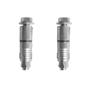 2 TAQUETES EXPANSOR TORNILLOS1/2 PULGADA PLATA