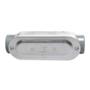 CAJA OVAL ROSCADA CON TAPA OC 1 1/4 DE PULGADA GRIS