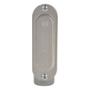 CAJA OVAL ROSCADA CON TAPA TIPO OLB DE 1/2 PULGADA GRIS