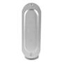 CAJA OVAL ROSCADA CON TAPA OLB DE 1-1/4 DE PULGADA GRIS
