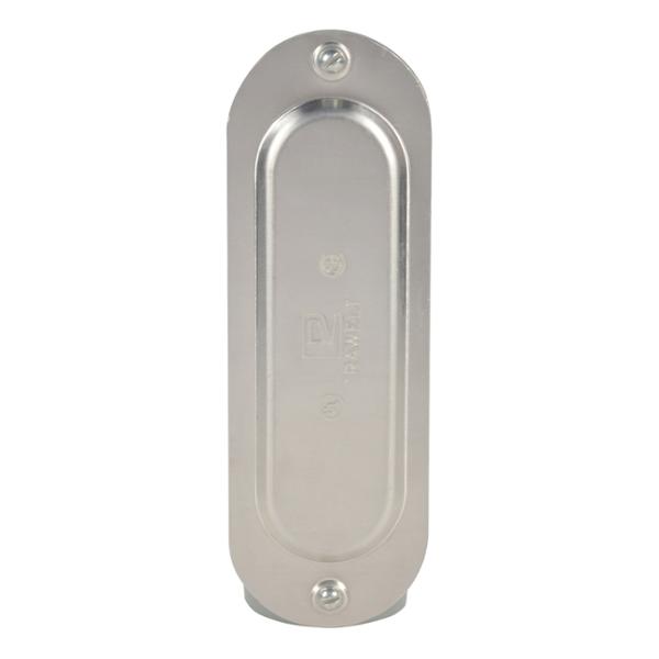 CAJA OVAL ROSCADA CON TAPA TIPO OLB DE 2 PULGADAS GRIS