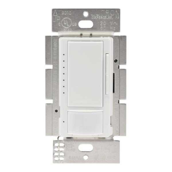 SENSOR CON ATENUADOR DIGITAL DE PARED PLÁSTICO BLANCO
