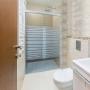 CANCEL PARA BAÑO CORREDIZO DOBLE PERFIL PLATA VIDRIO ESMERILADO FRANJAS 150 X 187 CM ALUMINIO