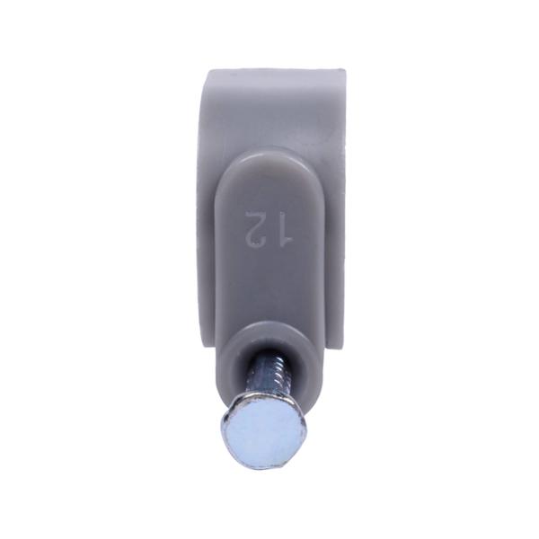 GRAPA PARA CABLES ELÉCTRICOS DE PLÁSTICO PARA CABLE REDONDO 1/2 PULGADA GRIS 10 PIEZAS