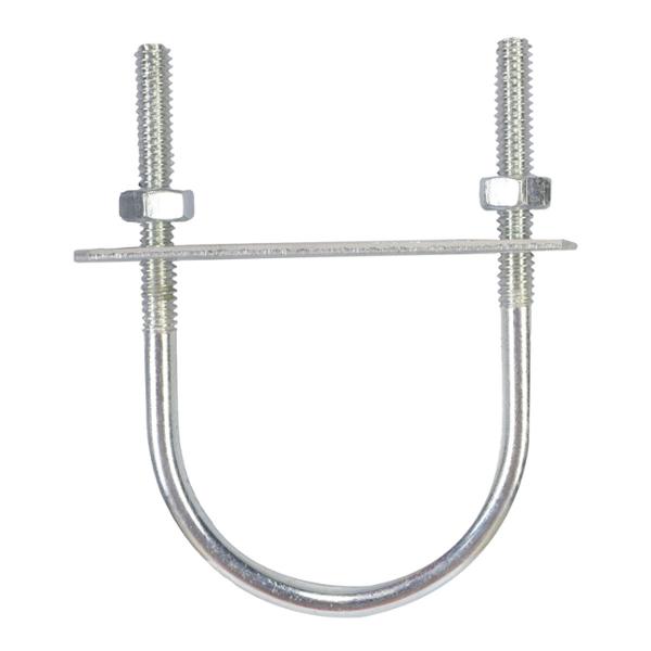 ABRAZADERA ROSCADA DE 1 1/2 PULGADA PLATA