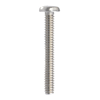 6 TORNILLOS PARA MÁQUINA 1 1/2 PULGADAS PLATA