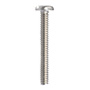 6 TORNILLOS PARA MÁQUINA 1 1/2 PULGADAS PLATA