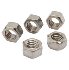 TUERCA HEXAGONAL DEL #10-24 PLATA 5 PIEZAS