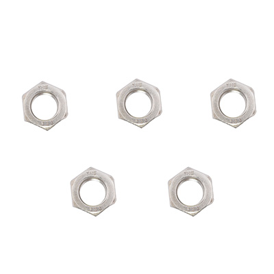 TUERCA HEXAGONAL DE 1/2 PULGADA PLATA 5 PIEZAS