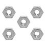 TUERCA DE SEGURIDAD 1 CM PLATA 5 PIEZAS