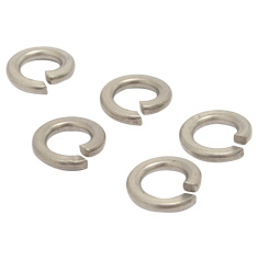RONDANA DE PRESIÓN DE 0.7 CM PLATA 5 PIEZAS