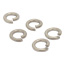 RONDANA DE PRESIÓN DE 0.7 CM PLATA 5 PIEZAS