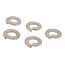 RONDANA DE PRESIÓN DE 0.9 CM PLATA 5 PIEZAS