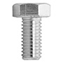 2 TORNILLOS CABEZA HEXAGONAL 1.25 X 1.6 CM PLATA