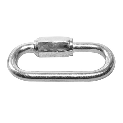 ESLABÓN DE UNIÓN CON ROSCA DE METAL PLATA 3/16 DE PULGADA