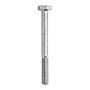 2 TORNILLOS CABEZA HEXAGONAL 2 1/2 PULGADAS PLATA 1.3X6.2