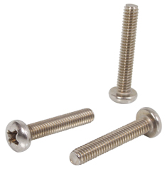 5 TORNILLOS PARA METAL 1/2 PULGADA PLATA