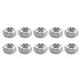 TUERCA HEXAGONAL 0.8 CM PLATA 10 PIEZAS