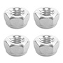 TUERCA DE SEGURIDAD 1.25 CM PLATA 4 PIEZAS