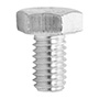 4 TORNILLOS CABEZA HEXAGONAL 1 CM PLATA