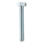 4 TORNILLOS CABEZA HEXAGONAL 1 X 4 CM PLATA