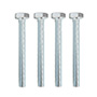 4 TORNILLOS CABEZA HEXAGONAL 1 X 0.5 CM PLATA