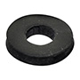 RONDANA DE HULE DE 5/32 X 3/8 X 1/16 DE PULGADA NEGRO 2 PIEZAS