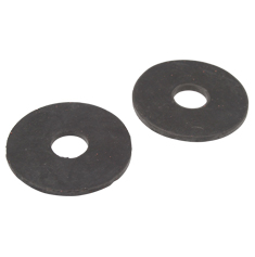 RONDANA DE HULE DE 3/16 X 1 1/2 X 1/16 DE PULGADA NEGRO 2 PIEZAS