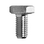 4 TORNILLOS CABEZA HEXAGONAL 1/2 PULGADA PLATA