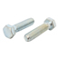 2 TORNILLOS HEXAGONAL 5/16 X 2-1/2 PULGADAS PLATA