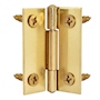 BISAGRA PLANA DE 3.9 X 3.9 CM DORADO
