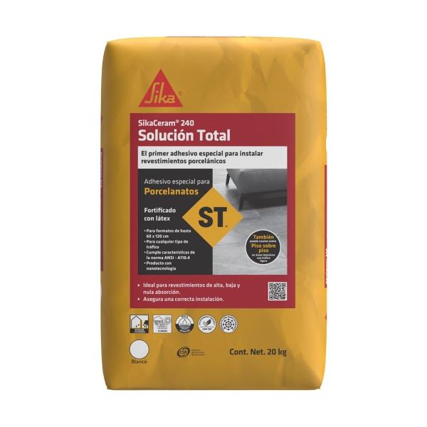 ADHESIVO PARA PISO Y AZULEJO PORCELANATO INTERIOR Y EXTERIOR 20 KG ALTA ADHERENCIA