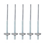 BIRLO PARA TECHO DE 3/16 X 4 PULGADAS PLATA 5 PIEZAS