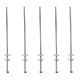 BIRLO PARA TECHO DE 3/16 X 8 PULGADAS PLATA 5 PIEZAS