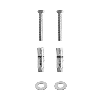 2 TAQUETES EXPANSOR TORNILLOS3/8PULGADA PLATA