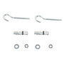 TAQUETE EXPANSOR CON GANCHO 1/4 DE PULGADA PLATA 2 PIEZAS