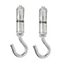 TAQUETE EXPANSOR CON GANCHO DE 5/16 DE PULGADA PLATA 2 PIEZAS