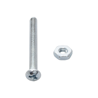 6 TORNILLOS PARA MÁQUINAS 1-3/4PULGADA PLATA