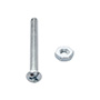 6 TORNILLOS PARA MÁQUINAS 1-3/4PULGADA PLATA