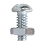10 TORNILLOS PARA MÁQUINAS 1/2 PULGADA PLATA